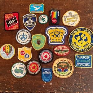 Lot of vintage 1980’s Embroidered Patches